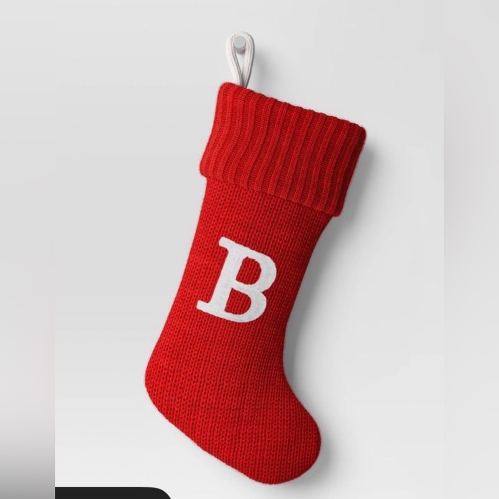Knit Wondershop Christmas Stocking with Letter B